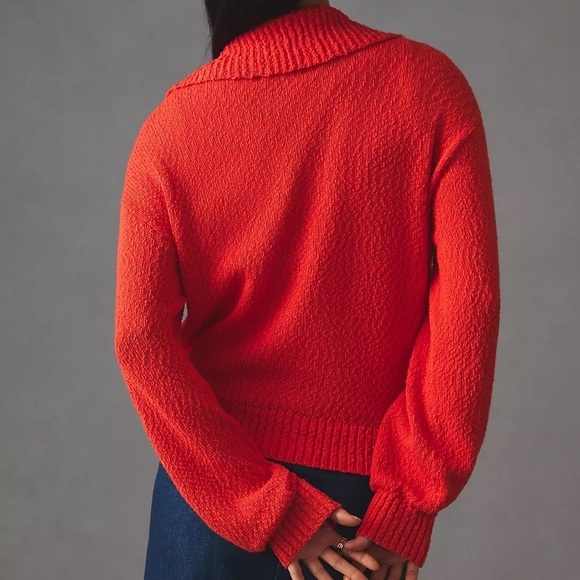 Anthropologie Maeve V-Neck Polo Sweater XS - Picture 2 of 9